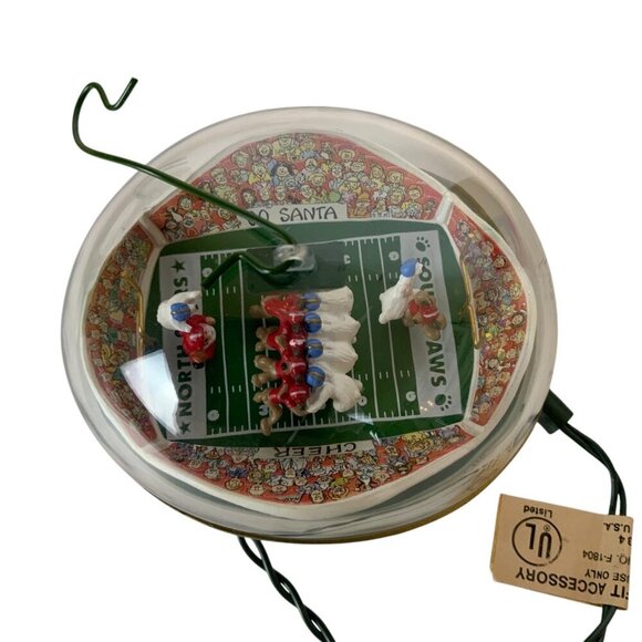 Vintage Hallmark Keepsake Arctic Dome Magic Christmas Ornament 1991 Lights Motio - Picture 2 of 8